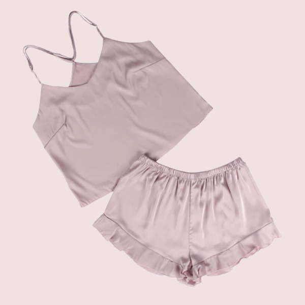 Comfortable Plus Size Cami Shorts Sleepwear Set - Image 5