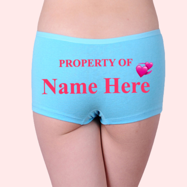 Property Of Named Customize Cotton Boyshort Panty - Image 2