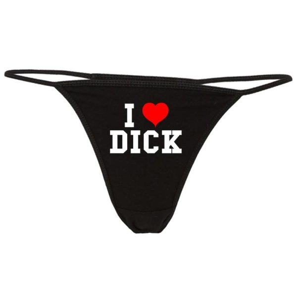 I Love Dick Printed G String Thong - Image 3