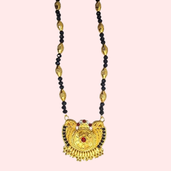 Traditional Golden Pahadi Mangalsutra for Women - Image 2