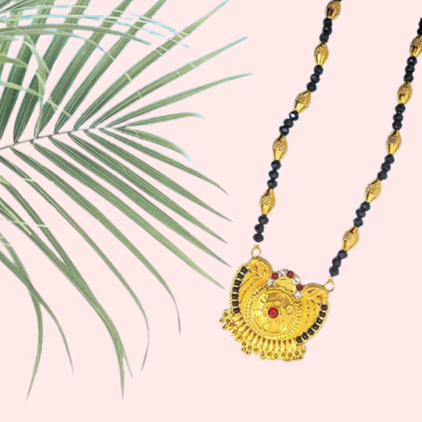 Traditional Golden Pahadi Mangalsutra for Women - Image 3