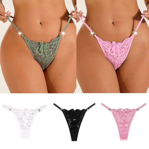 Assorted Colors Lace G-String Pack of 4 - Image 5