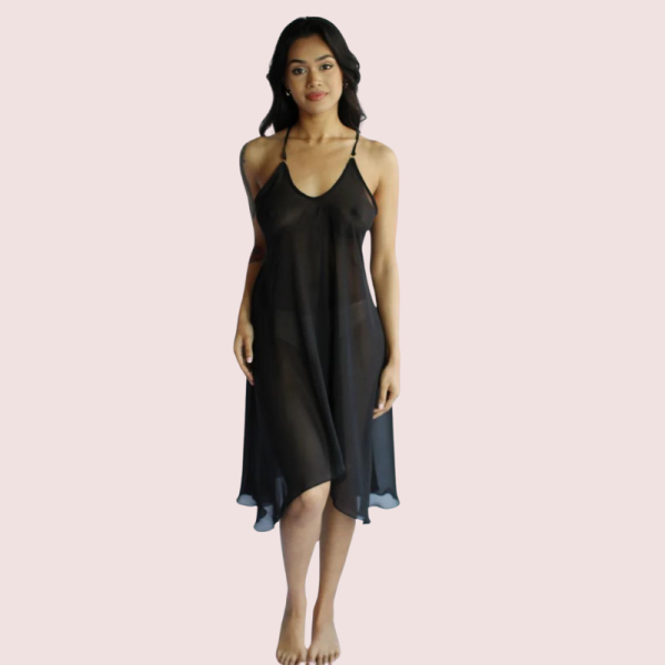 Plus Size Transparent Bridal Nightgown for Her - Image 2