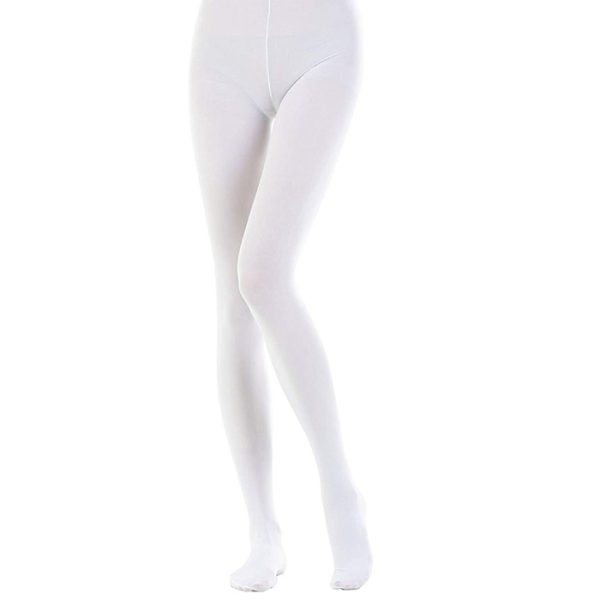 White black pantyhose soft seam women tights pack of 2 - Image 2