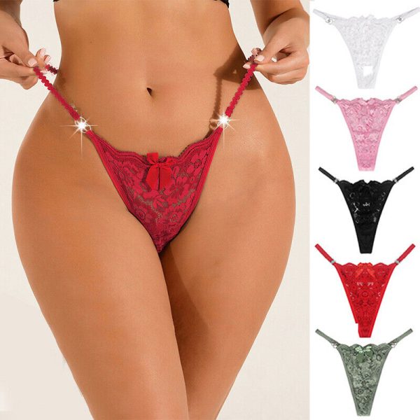 Assorted Colors Lace G-String Pack of 4 - Image 7