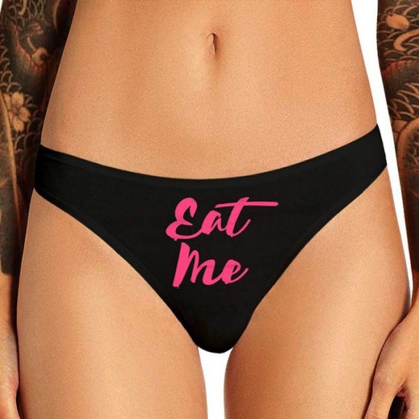 Eat Me Printed Thong Panty Gift - Image 2