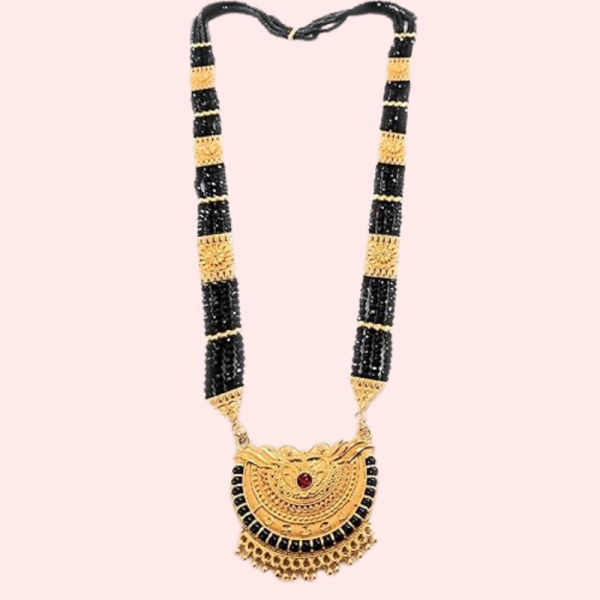 Traditional Gold Plated Pahadi Mangalsutra - Image 3