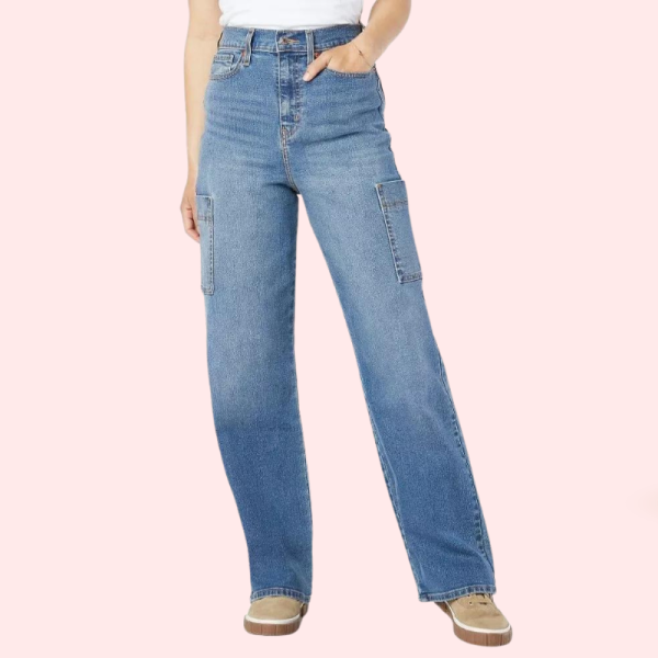 Women's Heritage Utility Loose Fit High Rise Jeans - Image 3