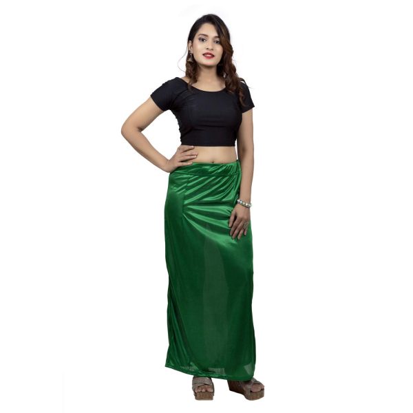 Indian Saree Shining Solid areas for silk Slips Skirt For Her. - Image 2