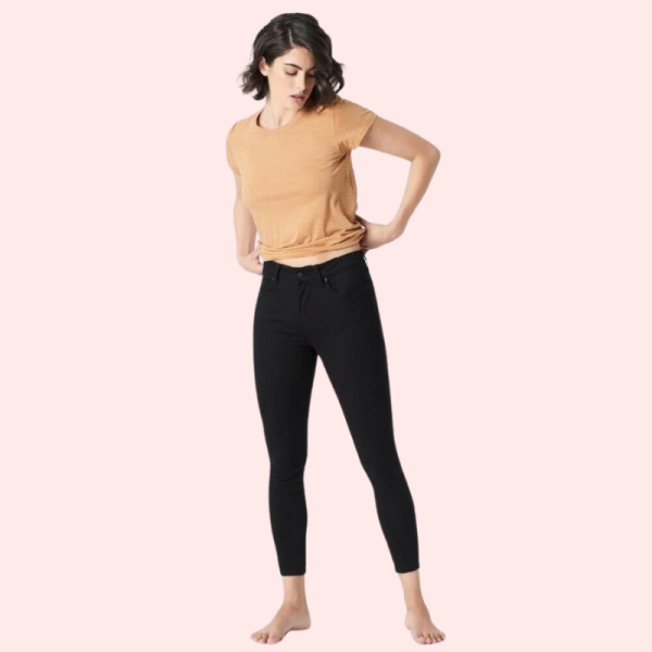 Women's Sleek Silhouette Black Skinny Fit Jeans - Image 4