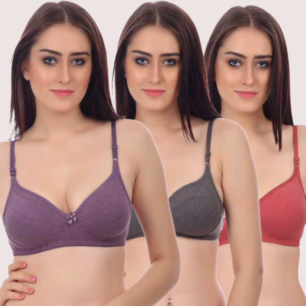 ComfortLift Non-Wired Padded Push-Up Bra 3-Pack - Image 3