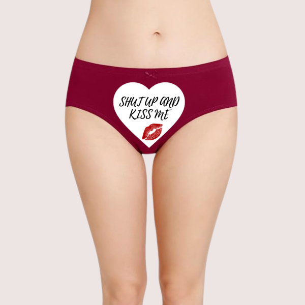 Shut Up and Kiss Me Custom Panty for Her - Image 2