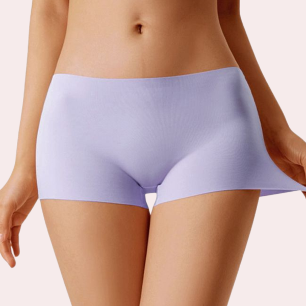 Women's Seamless Ice Silk Boyshorts Panties (4pcs) - Image 3