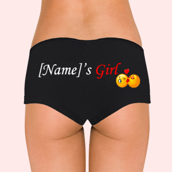 Personalize Named Cotton Stretch Boyshort Panty - Image 2