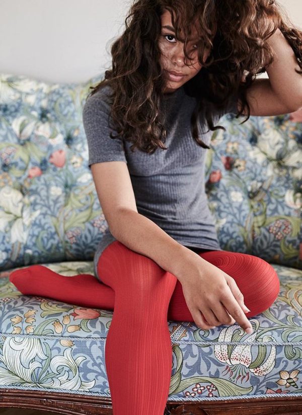 Sharp Red Control Top tights - Image 2