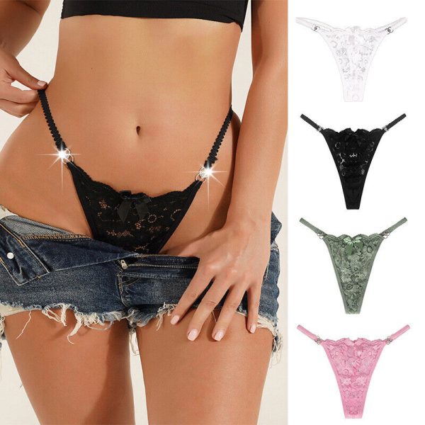 Assorted Colors Lace G-String Pack of 4 - Image 6