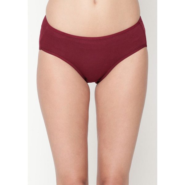Comfy  Snazzy Way Women's Best Fitting Plus Size Maroon Cotton Panties(Pkt of 2) - Image 2