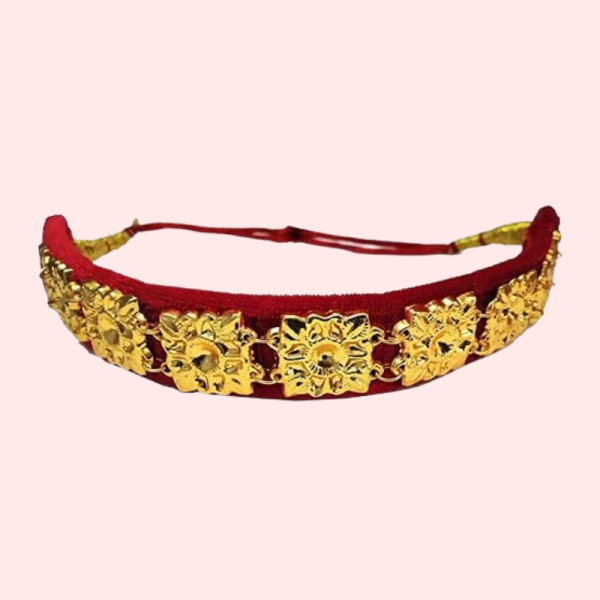 Kumauni Guloband with Nath & Mangtika – Bridal Gold Jewelry Set - Image 3