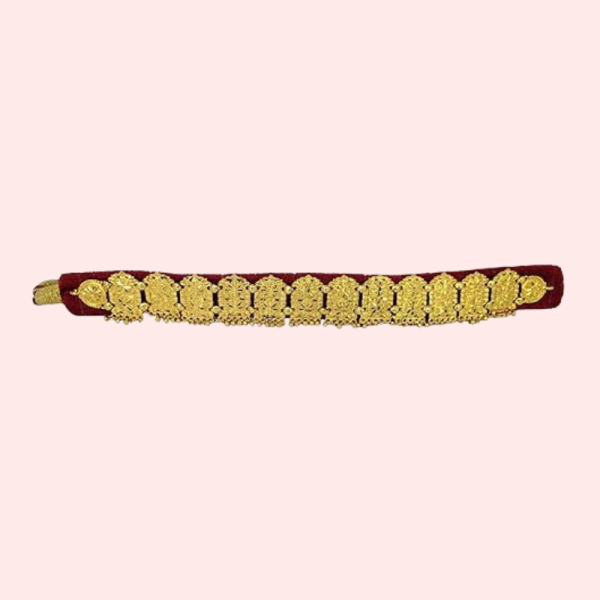 Kumauni Gold-Plated Guluband & Nath Jewellery Set - Image 3
