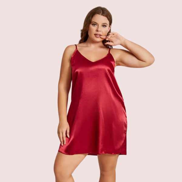 Criss Cross Back Elegant Nightdress in 4XL &  5XL Size - Image 5