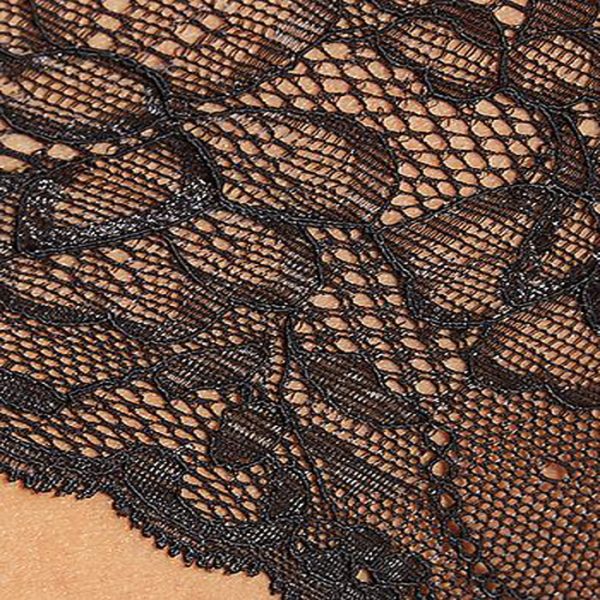 Black See Through Fishnet Lace Brief - Image 3