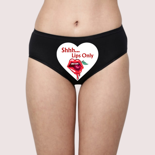 Sensual Custom Text Lips-Only Surprise Panty - Image 2