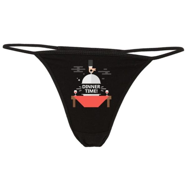 Dinner time printed g string thong - Image 3