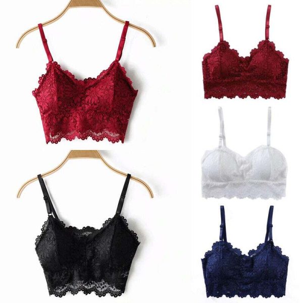2 pack luxury lace padded bralette - Image 2